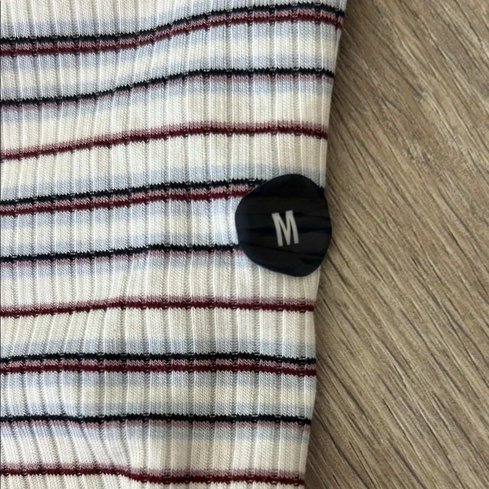 Striped Crisscross open Back Bodysuit - Picture 2 of 10